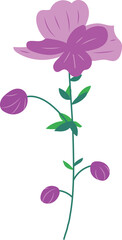 Flower Illustration Design Element Vector