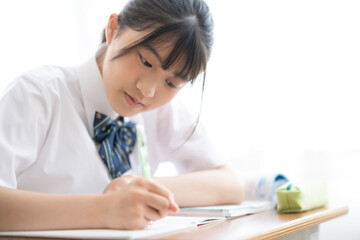 授業中の学生