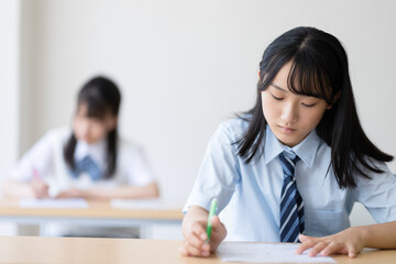 授業中の学生