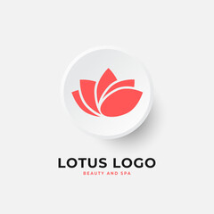 elegant lotus flower logo inspiration design collection