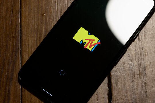 Cambridge, MA, USA - June 30, 2022: MTV app is seen being launched on a Google Pixel smartphone. MTV is an American cable channel owned by MTV Entertainment Group, part of Paramount Media Networks.