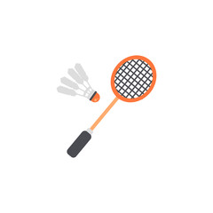 badminton racket and shuttlecock