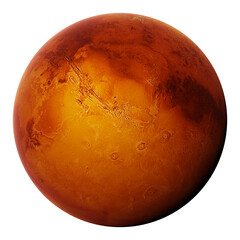 Mars, the red planet, isolated 