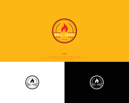 Restaurant logo design template