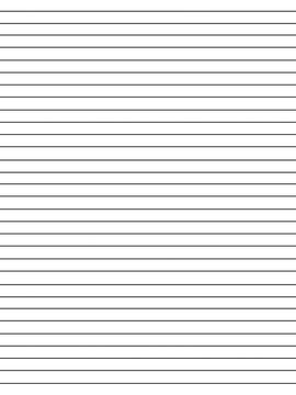 Seite / Blatt hochkant liniert - ohne Rand - Schreiben Schule Unterricht - Vorlage Hintergrund Template 