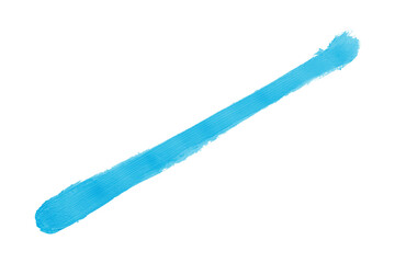 blue brush isolated on transparent background blue watercolor,png