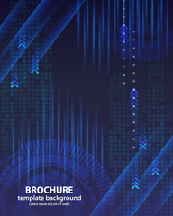 technology communication hi tech template background thirteen