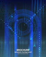 technology communication hi tech template background twelve