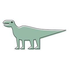 Edmontosaurus icon vector illustration logo template for many purpose. Isolated on white background.