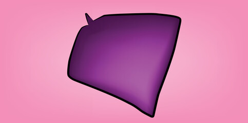space for text chat baloon speech bubble ballon tittle space subtittle purple speach balon with pink background © elisabet