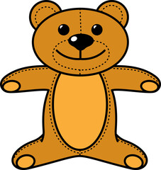 Cool children's toy teddy brown bear.