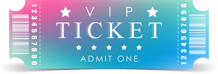 VIP Ticket design template. Vector.