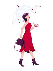 LadyInRedWithUmbrella