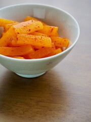 아시아 음식 단무지, 반찬