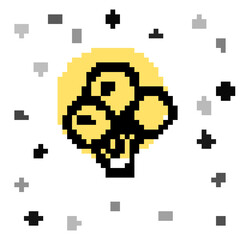 Naklejka premium Black line Broccoli icon isolated on white background. Random dynamic shapes. Vector