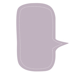 Purple pastel Speech bubble.