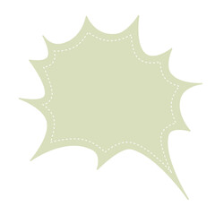 Green pastel Speech bubble.