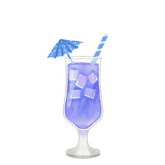 Watercolor cocktail.