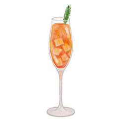 Watercolor cocktail.