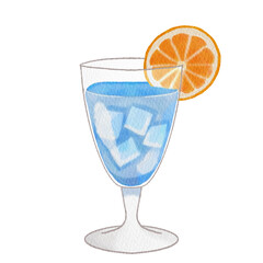 Watercolor cocktail.