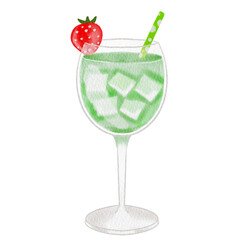 Watercolor cocktail.