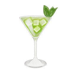 Watercolor cocktail.