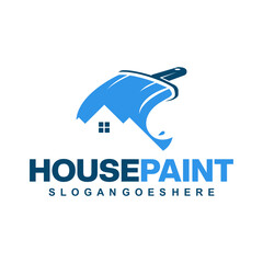 house paint logo vector template