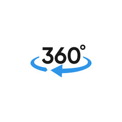 360 degres icon vector image