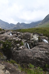 Fairy Pools Wasserfälle auf der Insel Skye in Schottland