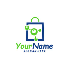 Shop Bio tech logo template, Molecule, DNA, Atom, Medical or Science Logo Design Vector