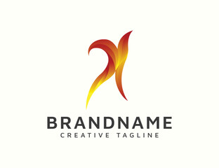 Abstract gradient logo design