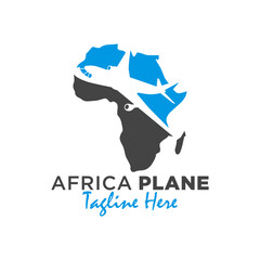 african airplane transportation logo