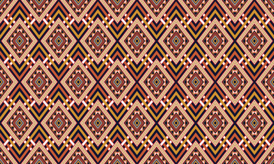 Abstract geometric ethnic pattern design for background,fabric,wrapping,clothing,wallpaper,Batik,carpet,embroidery style.