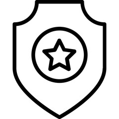 Police Badge Vector Icon