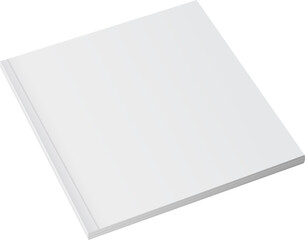 Book Mock Up Template isolated transparent background.