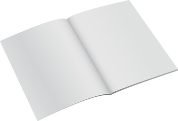 Book Mock Up Template isolated transparent background.