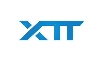 initial letters XTT linked monogram, creative modern lettermark logo design, connected letters typography logo icon vector illustration