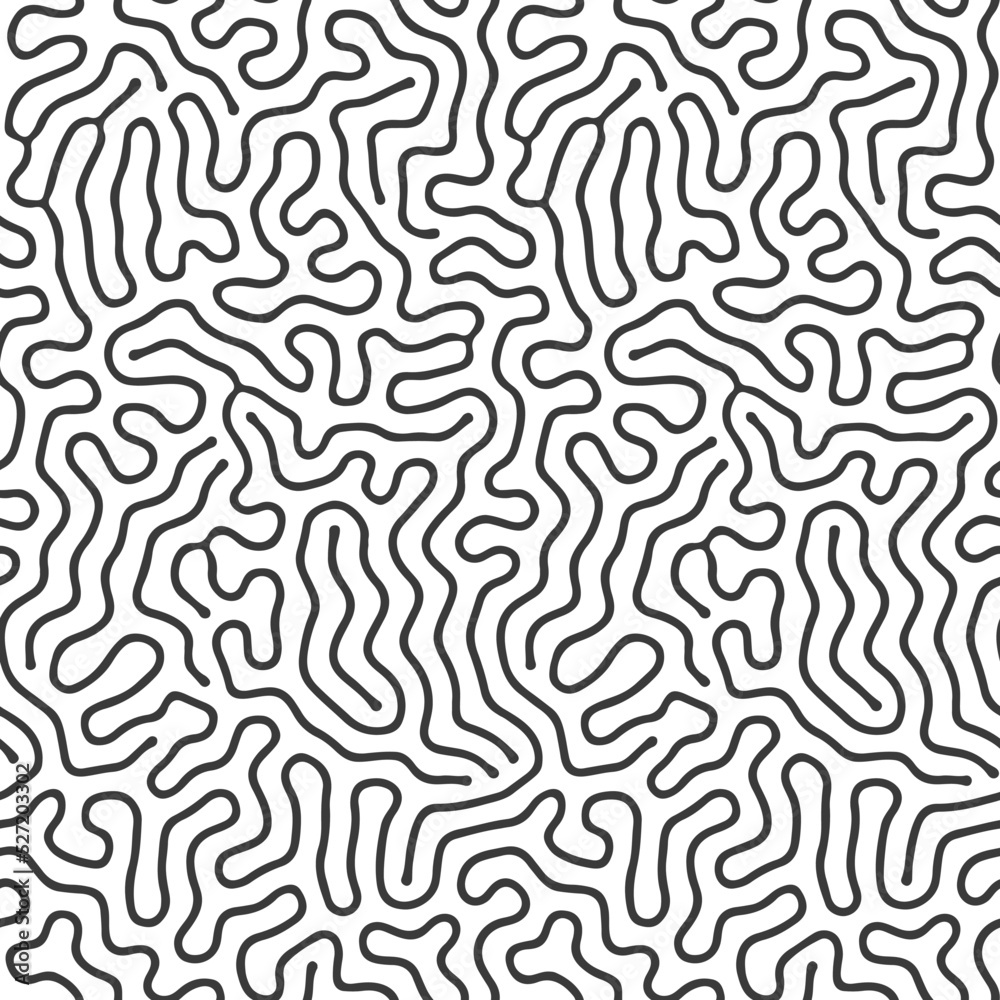 Poster abstract seamless pattern. organic curves. organic seamless pattern.