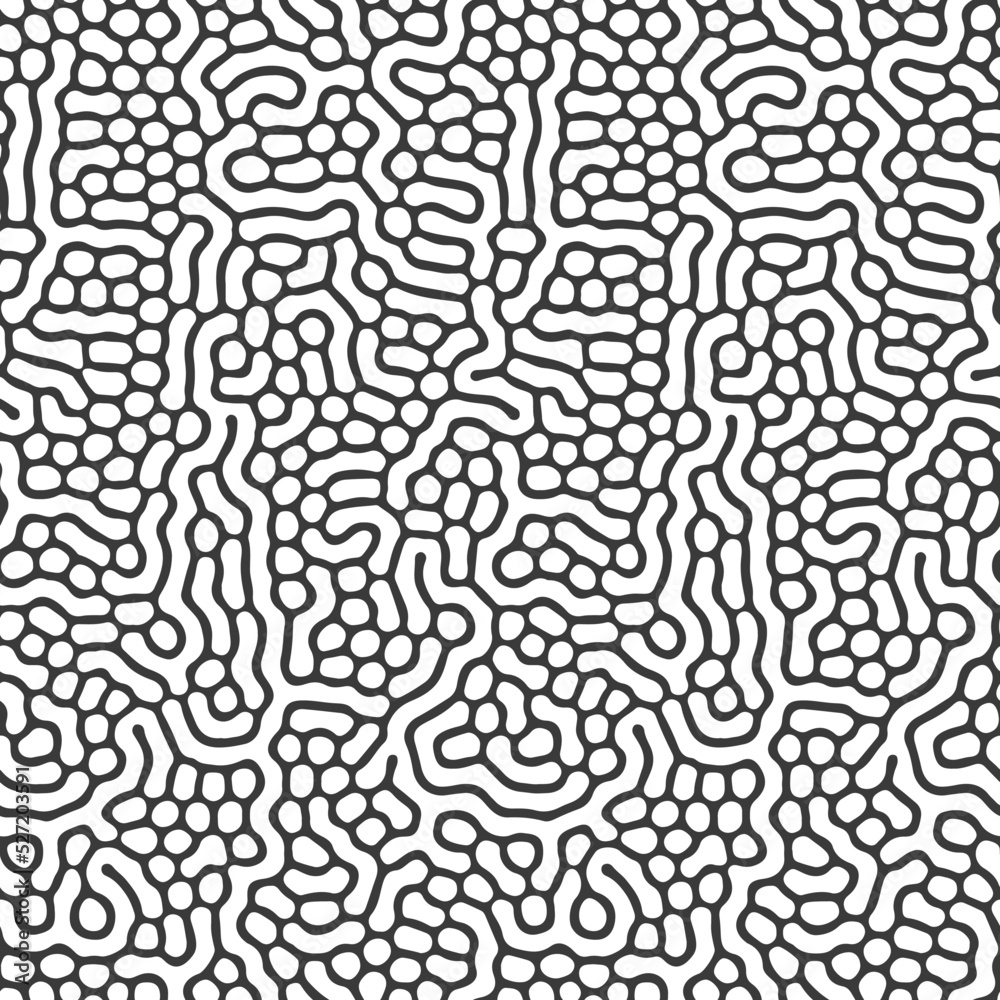 Poster abstract seamless pattern. organic curves. organic seamless pattern.