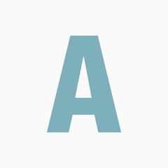 letter a made of colorful letters