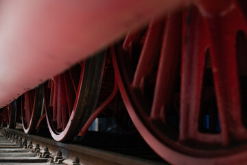 Detailaufnahmen einer Lokomotive