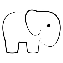 elephant icon ilustration vector
