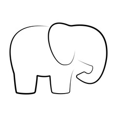 elephant icon ilustration vector
