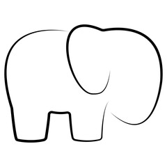 elephant icon ilustration vector