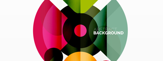 Obraz premium Colorful geometric pattern, minimal abstract background for wallpaper, banner, presentation