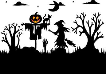 Halloween Scary Background
