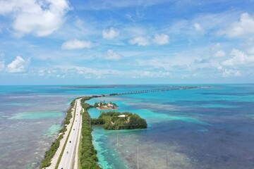 Fototapeta na wymiar Florida Keys Drone flight