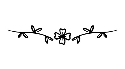 doodle flower divider
