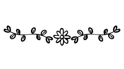 doodle flower divider
