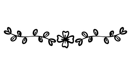 doodle flower divider
